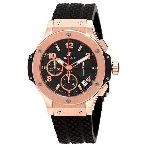 hublot big bang rose gold 41mm|hublot 18k with rubber strap.